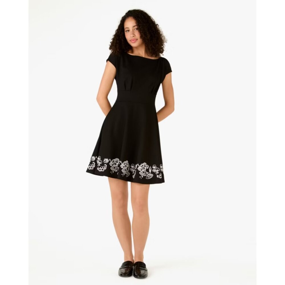 Embroidered Fiorella Dress